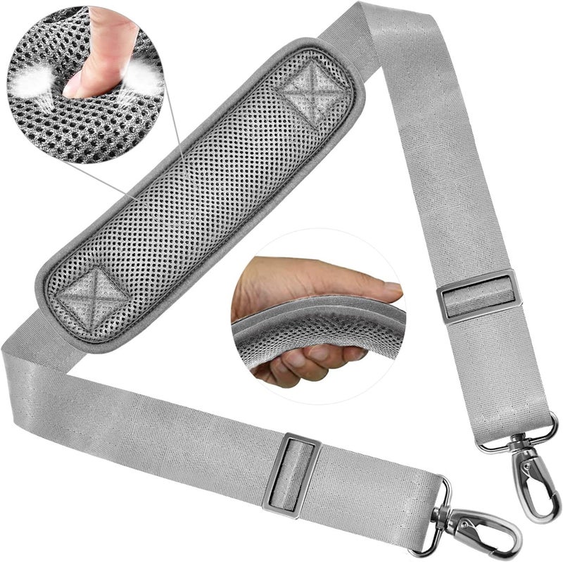 ZINZ Shoulder Strap 58" Ultra-Thick Fixed Padded and Adjustable Buckles Crossbody Strap for Briefcase Laptop Bag Luggage - Image 1